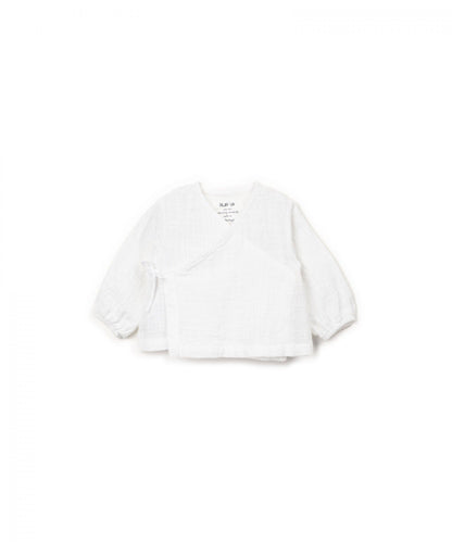 Wikkelblouse mousseline - Wit - 100% biologisch katoen - Play Up