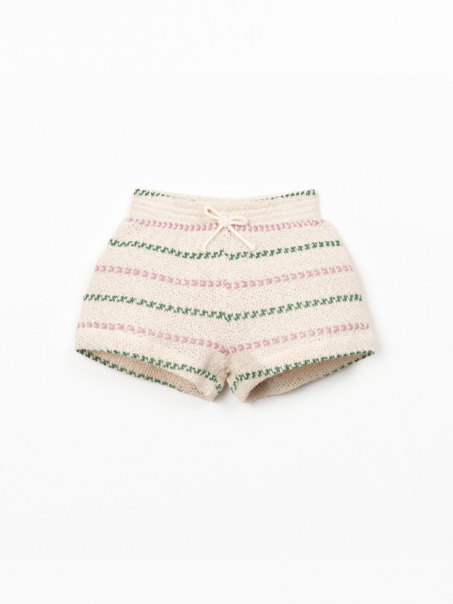 Short met streepjes - Gerecycled katoen - Playup - voorkant