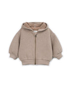 Fleece-Weste mit Kapuze - Baumwollmix - Drawing/Braun - Play Up