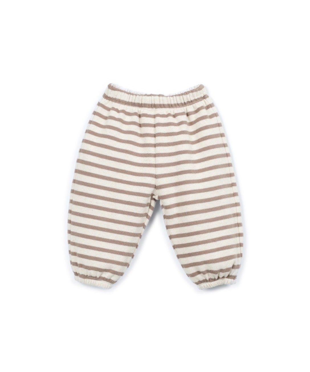 Gestreepte broek - Drawing/Bruin - Katoen & gerecycled katoen - Play Up