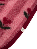 Wollmatratzenschutz Wiege – Kirschmuster – 80 x 42 cm – 100 % Wolle – Alwero