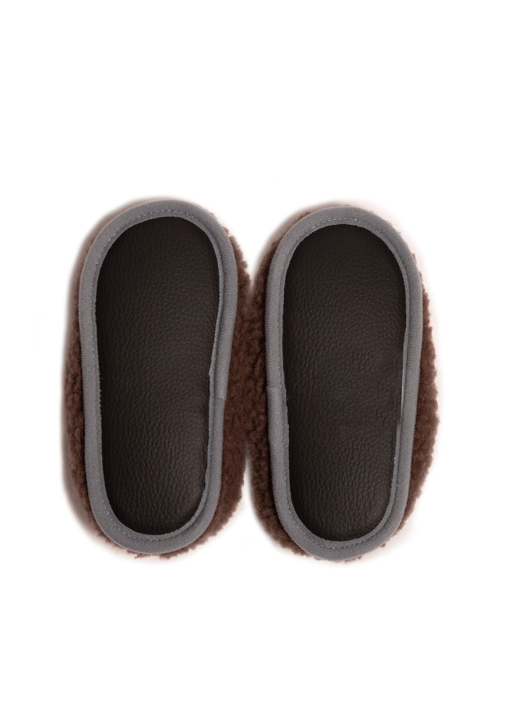 Wool children's slippers - Cloudlet Junior Choco Martini – 100% wool – Alwero x Salty Stitch