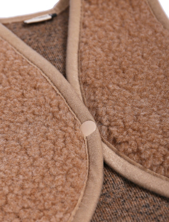 Baby Vest Lulu Light Tan – 100% wool – Alwero