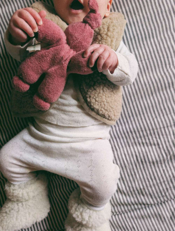 Baby Vest Lulu Light Tan – 100% wool – Alwero