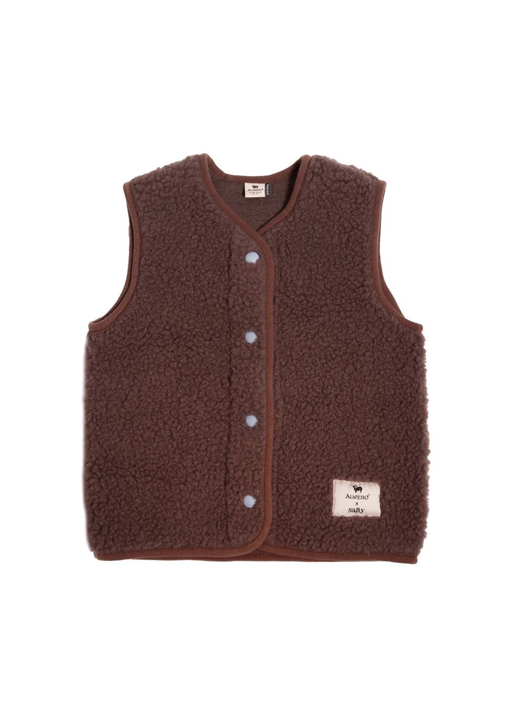 Alwero x Salty Tyb Junior – Gilet sans manches en laine pour enfant – Alwero x Salty Stitch