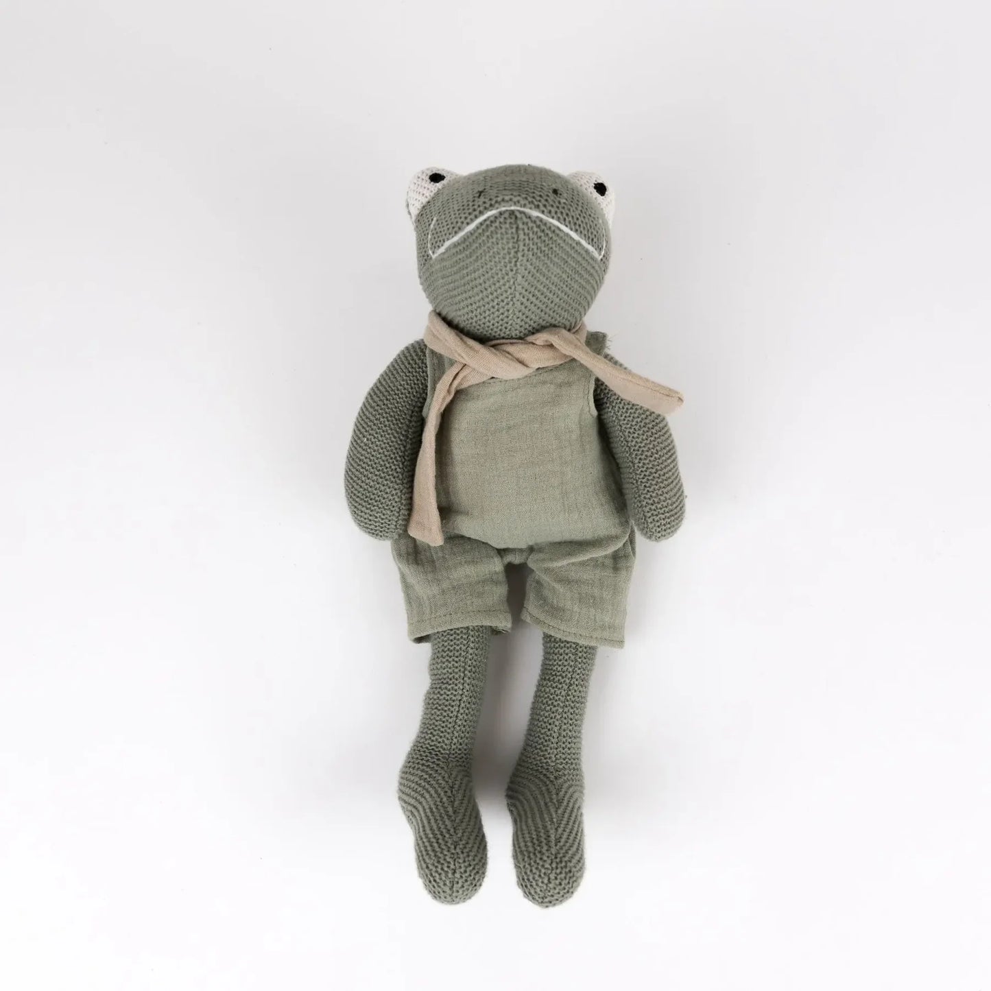 Jeremy de kikker - Katoenen knuffel met rammelaar - Egmont Toys