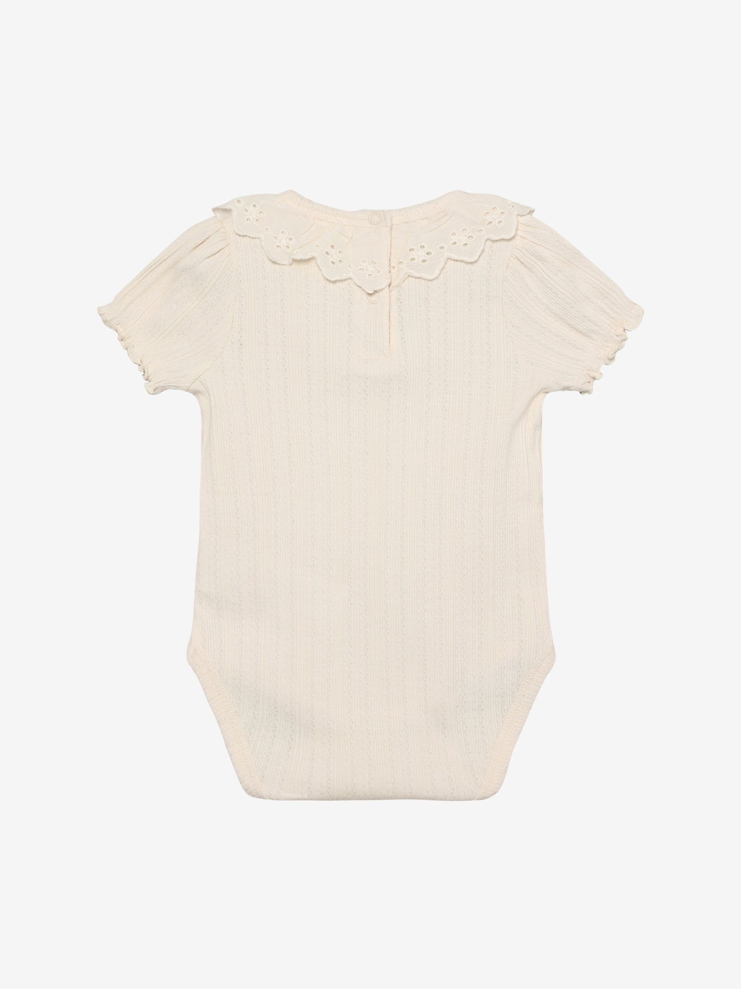 Pointelle romper met kraagje - Korte mouw - Katoen - Body LS Pointelle - En Fant