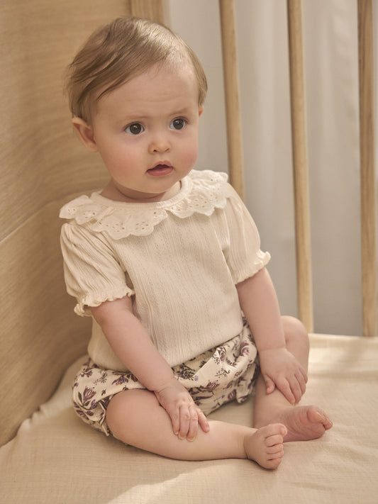 Diaper cover with flowers - Cotton Muslin - Bloomers Floral Woven - En Fant