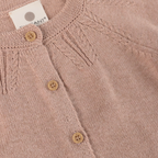 Fijngebreid vest - 100% katoen - Adobe Rose - En Fant