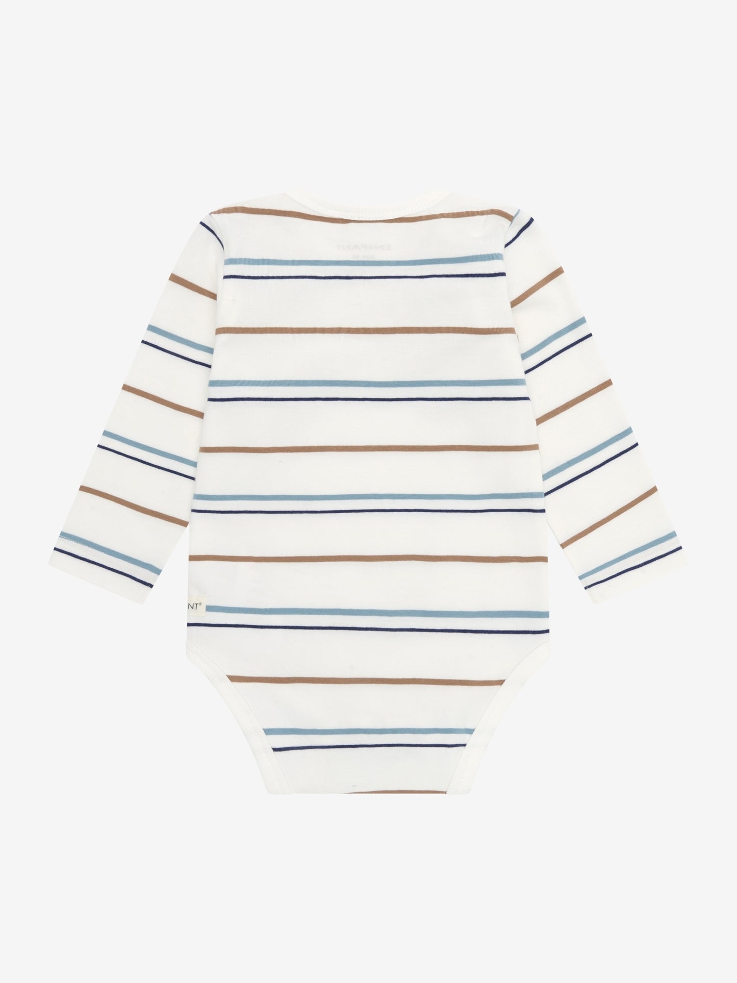 Bodysuit long sleeve - Organic cotton - Egret/Striped - Body LS Stripe - En Fant