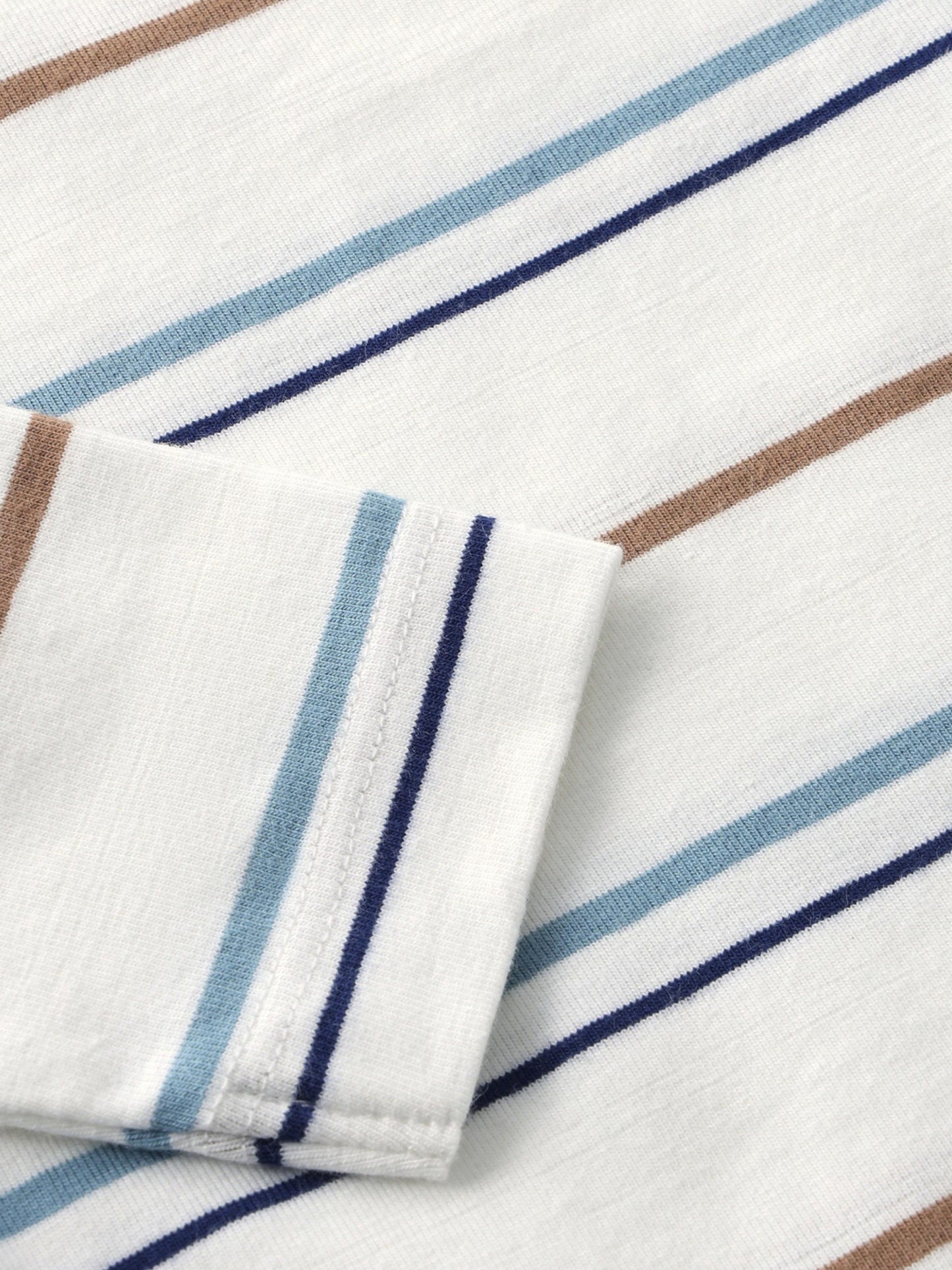 Bodysuit long sleeve - Organic cotton - Egret/Striped - Body LS Stripe - En Fant