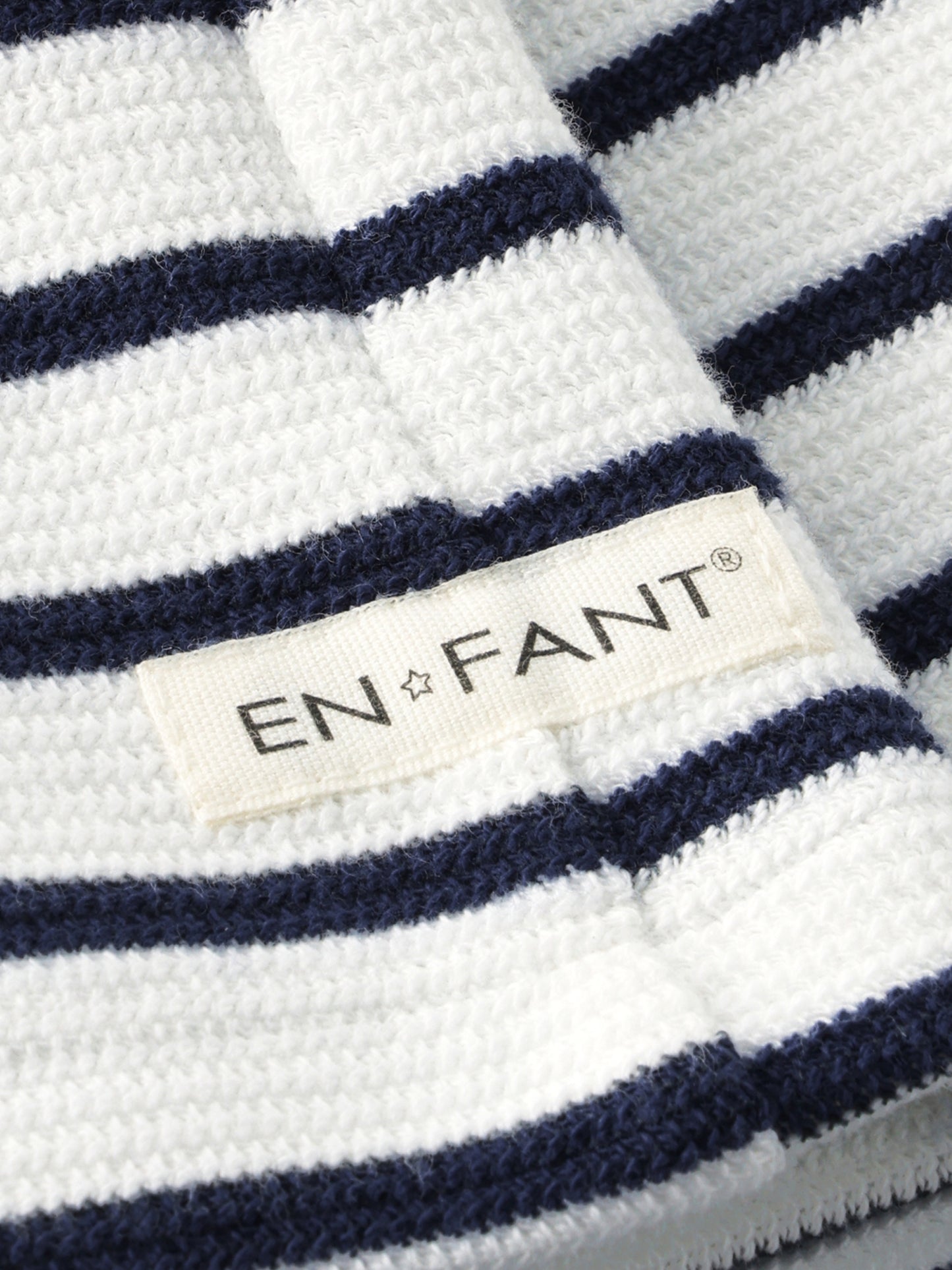 Striped Shorts - Sweat Shorts - Medieval Blue Stripe - Cotton - En Fant