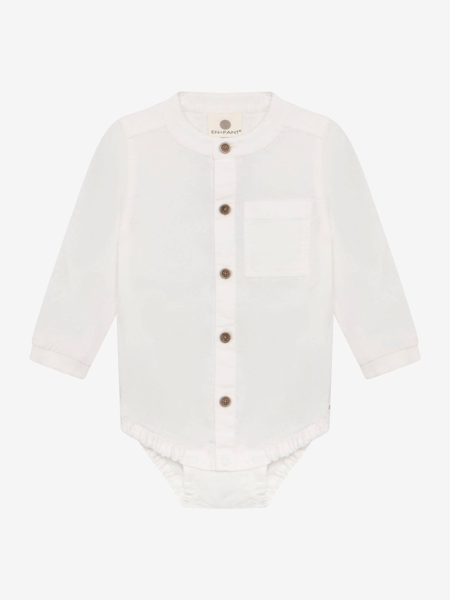 Romper met overhemdlook - Egret – 100% katoen – En Fant