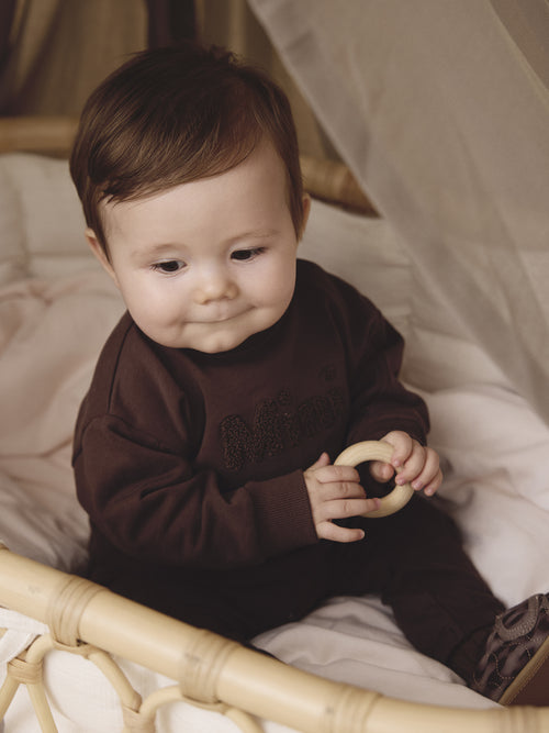 Baby sweater Mini - Cotton - Chestnut - En Fant