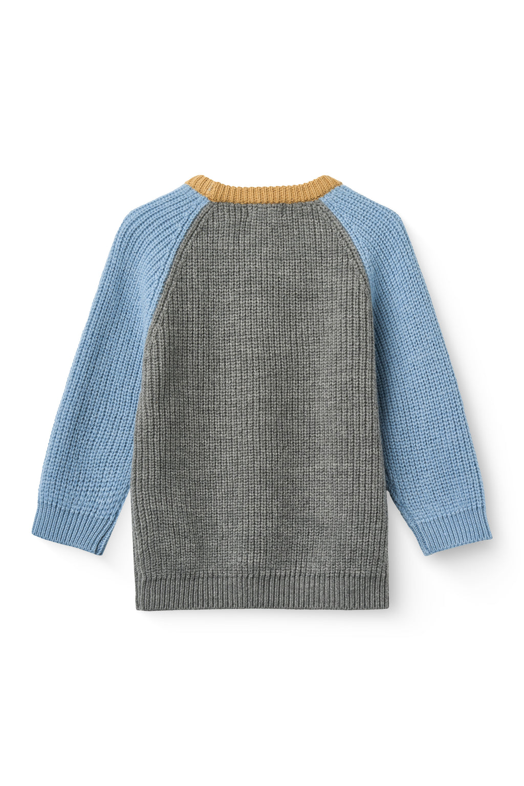 Pull côtelé en mérinos - Gris Mel Comb - 100 % laine mérinos - Copenhagen Colors - dos