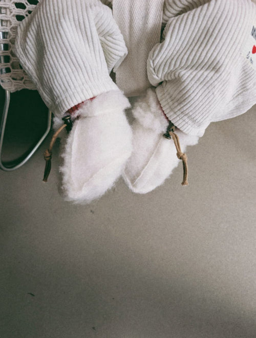 Chaussons bébé Emo Naturel – 100% laine – Alwero