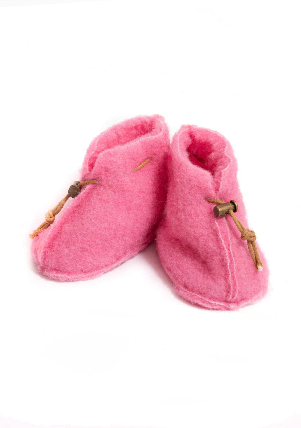 Emo Babyslofjes – Bubble Gum – Chaussons pour bébé en laine – 100 % laine – Alwero