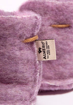 Emo Babyslofjes Lilly – Chaussons pour bébé en laine – Violet – 100 % laine – Alwero