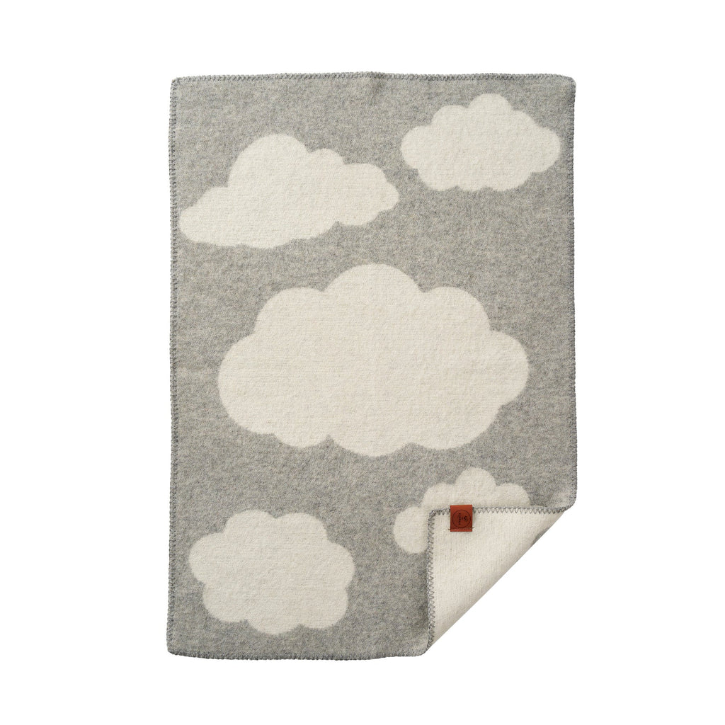 Wollen babydeken - Cloudy Day – Gerecyclede wol & lamswol – Klippan