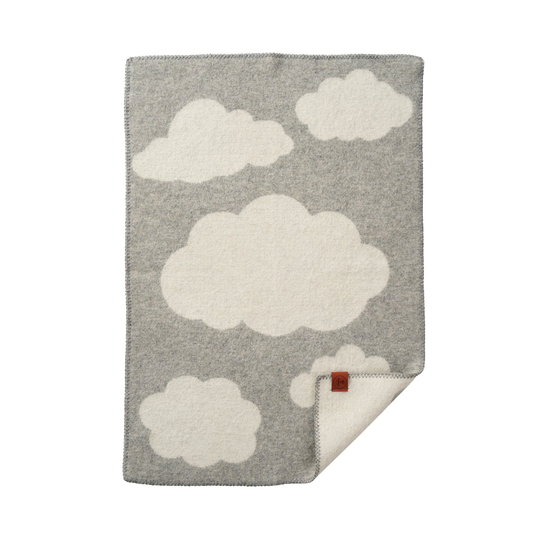 Wollen babydeken - Cloudy Day – Gerecyclede wol & lamswol – Klippan