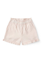 Kort broekje - Seersucker short - Dusty Rose met Cream Stripe - Biologisch katoen - Copenhagen Colors - productfoto - afbeelding 2