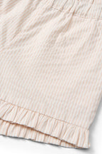 Kort broekje - Seersucker short - Dusty Rose met Cream Stripe - Biologisch katoen - Copenhagen Colors - productfoto - afbeelding 6