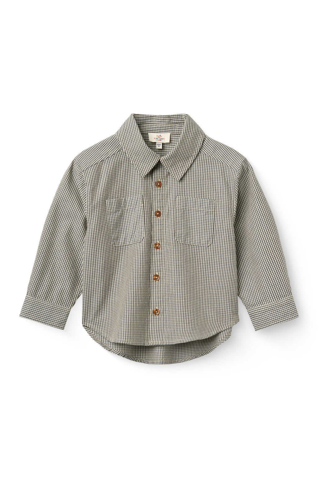 Checked shirt/blouse - Endless Sky/Brown Check Comb - 100% organic cotton - Copenhagen Colors
