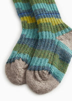 Handgebreide alpaca sokken - Azusa Multicolour Boy – 100% alpaca – MarMar Copenhagen