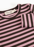 Plain Body LS - Gestreepte romper Heather Stripe –Biologisch katoen & modal – MarMar Copenhage