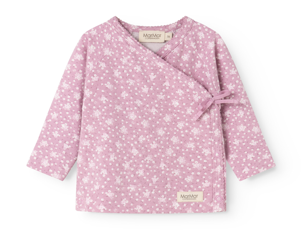 Overslagtop Tut Wrap LS Lit de Rose – Modal & biologisch katoen – MarMar Copenhagen