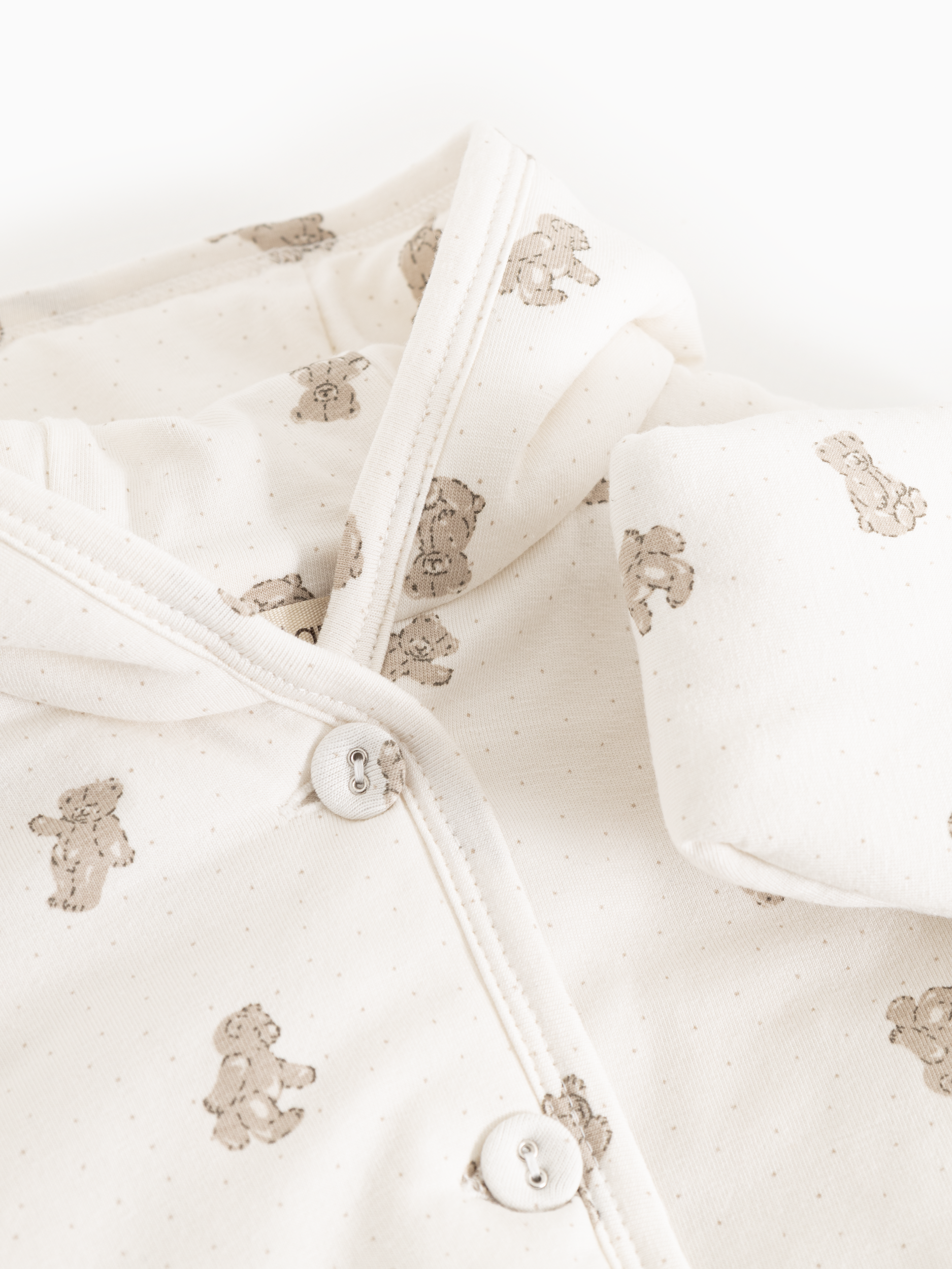 Gewatteerd babyjasje - Jula – Teddybears – Modal & biologisch katoen – MarMar Copenhagen