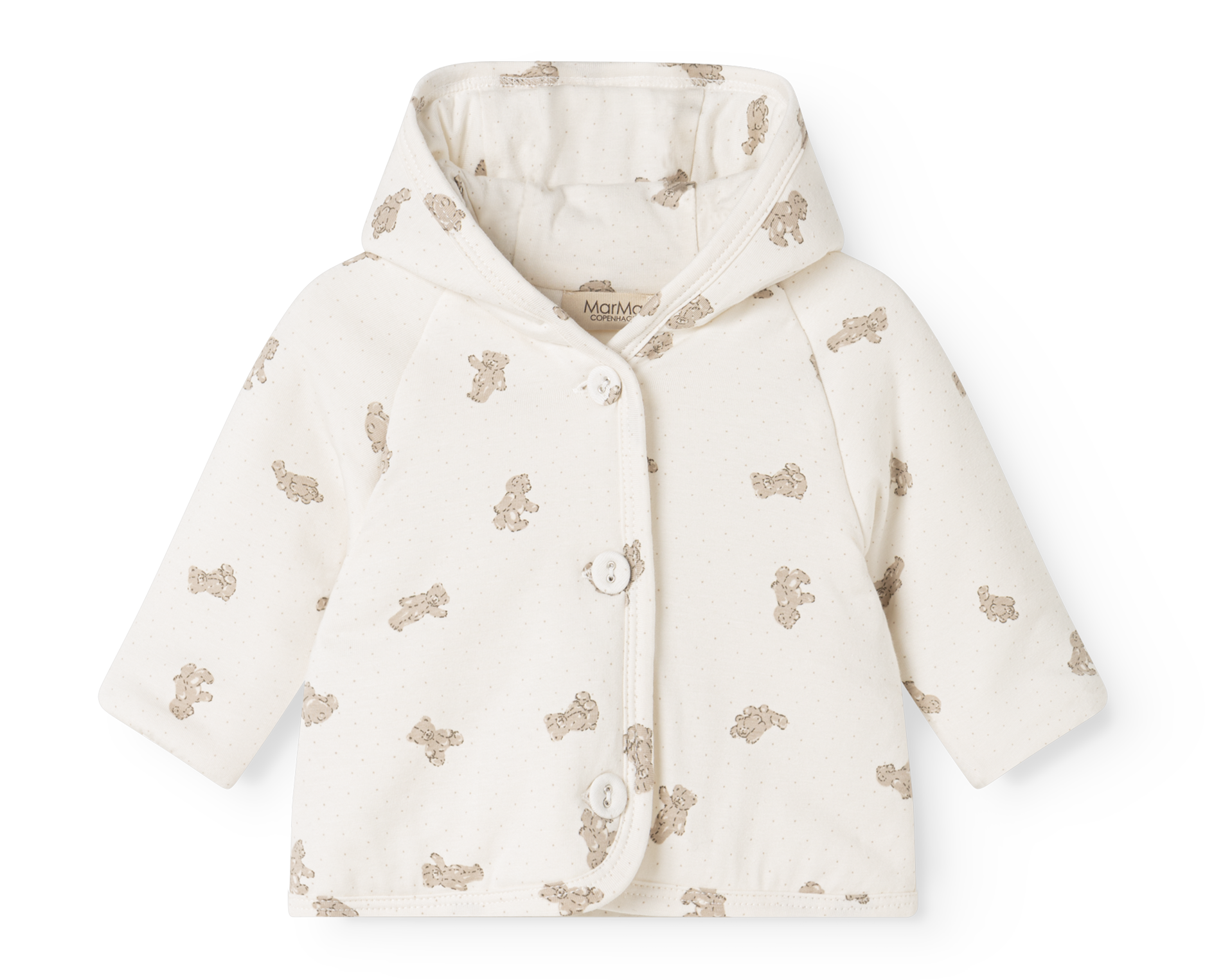 Gewatteerd babyjasje - Jula – Teddybears – Modal & biologisch katoen – MarMar Copenhagen