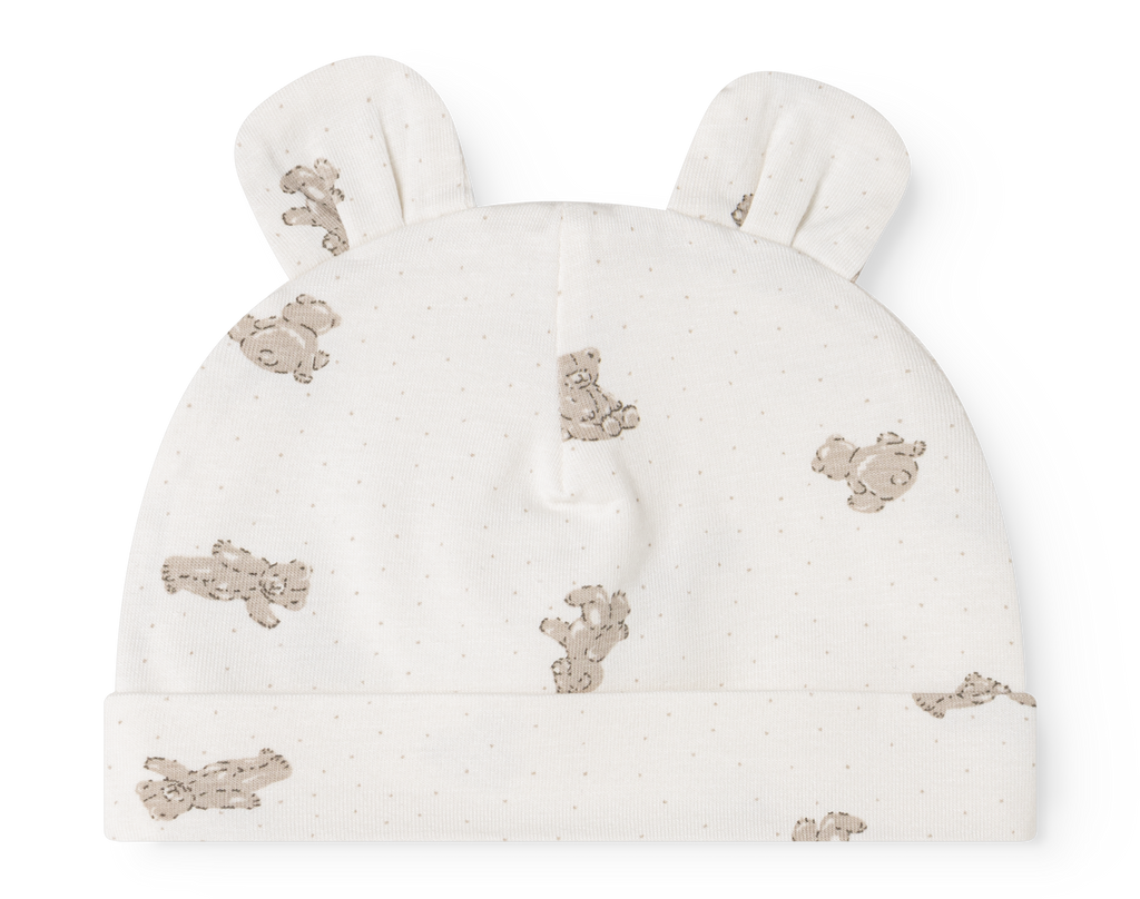 Babymutsje Aiko Ear – Teddybears – Modal & biologisch katoen – MarMar Copenhagen