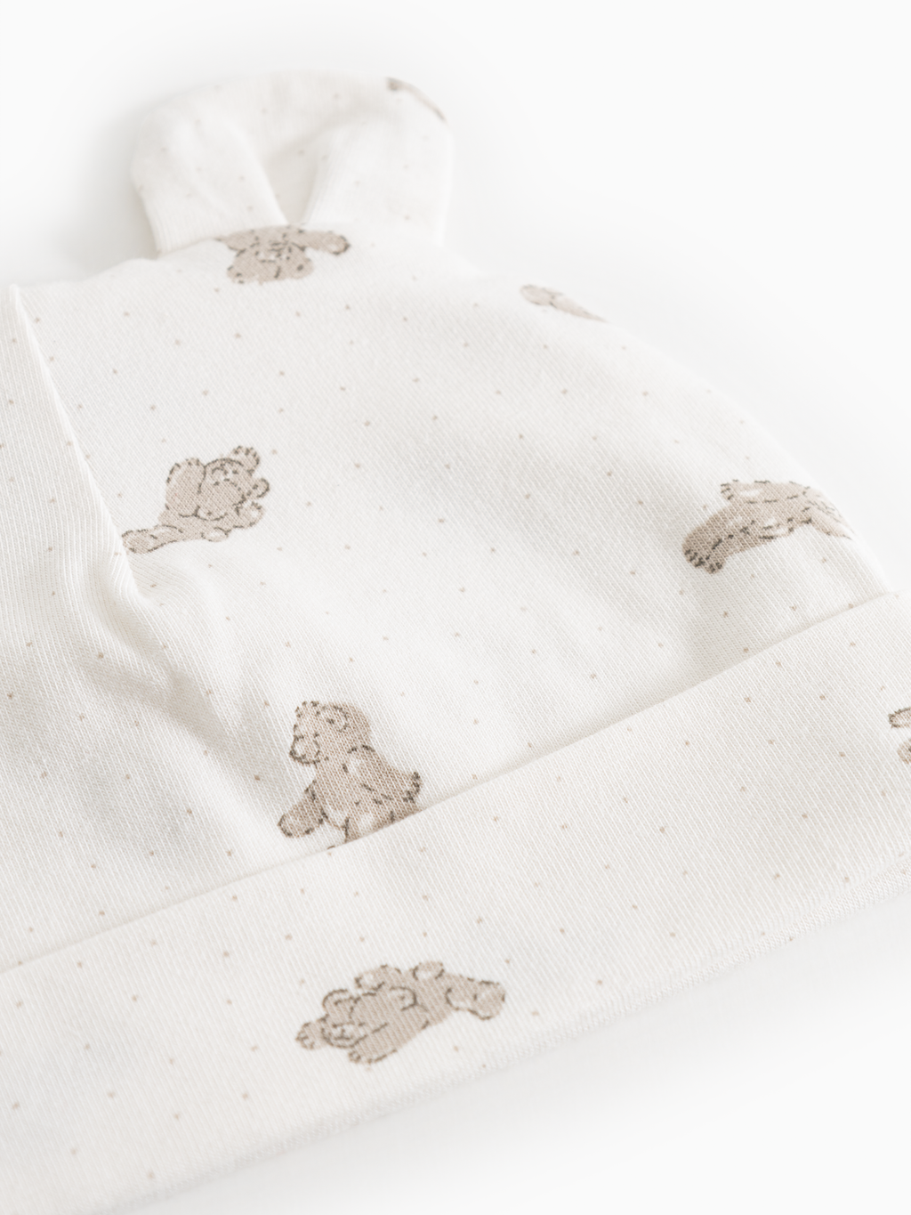 Babymutsje Aiko Ear – Teddybears – Modal & biologisch katoen – MarMar Copenhagen