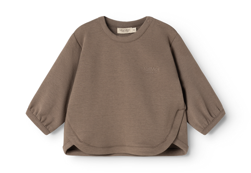 Baby sweater Toan B - Double Jersey - Dusty Brown - MarMar Copenhagen - productfoto - afbeelding 3
