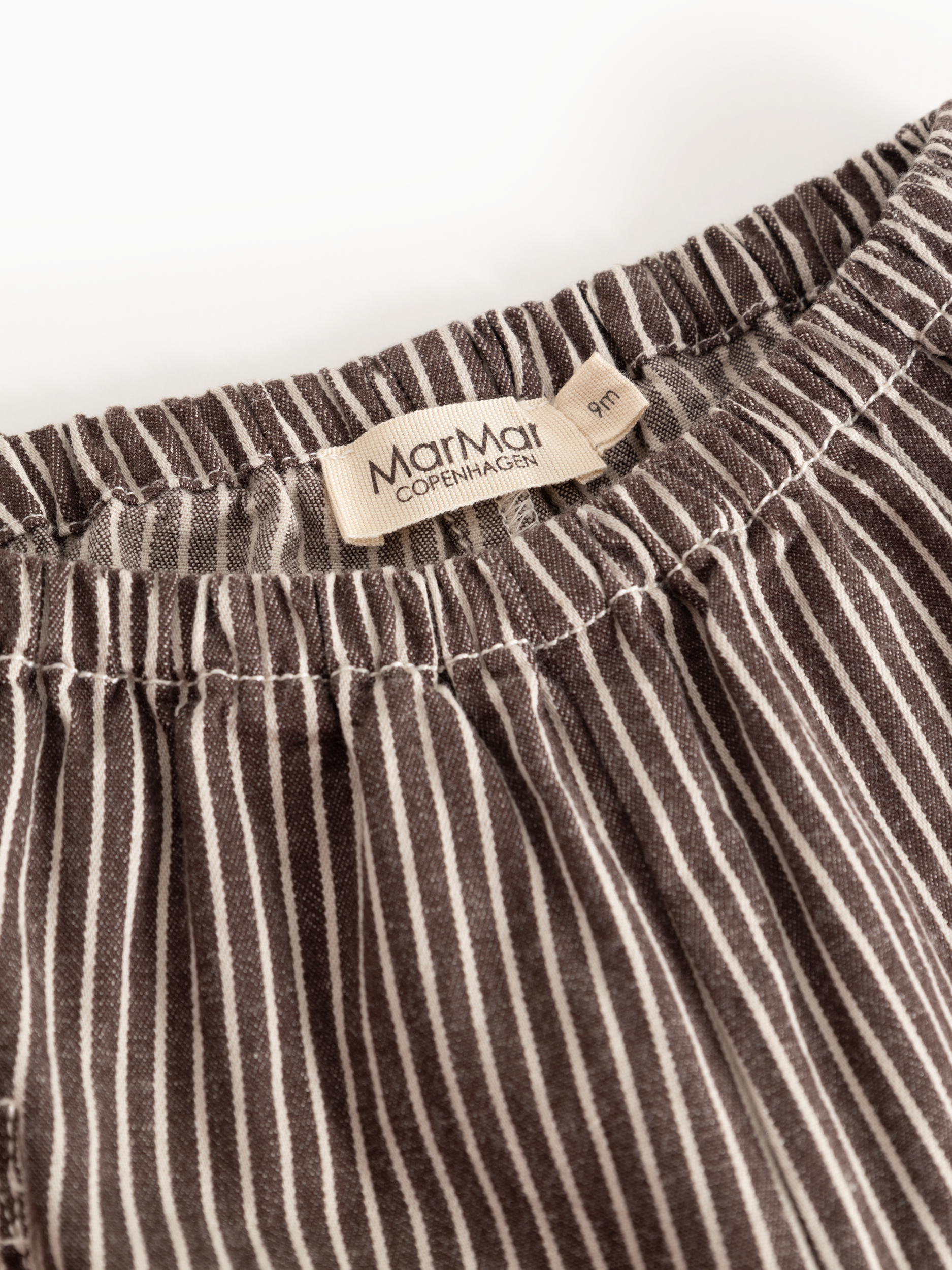 Broek Panto - Soft denim - Dark Brownie Stripe - MarMar Copenhagen - productfoto - afbeelding 4