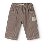 Broek Panto - Soft denim - Dark Brownie Stripe - MarMar Copenhagen - productfoto - afbeelding 2