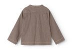 Overshirt Tovan - Soft denim - Dark Brownie Stripe - MarMar Copenhagen - productfoto - afbeelding 7