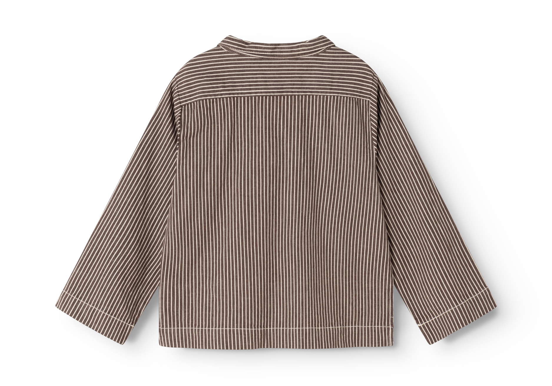 Overshirt Tovan - Soft denim - Dark Brownie Stripe - MarMar Copenhagen - productfoto - afbeelding 7