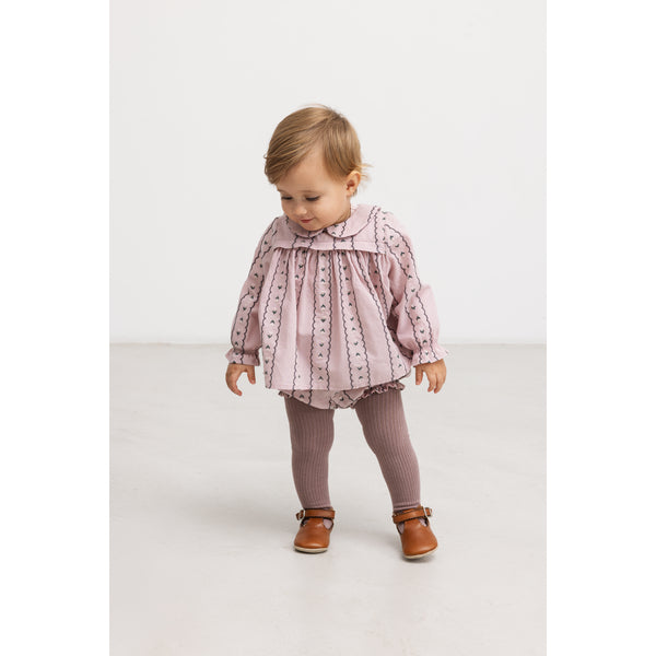 Blouse Tora – Dusty Purple Bloom – Light Embroidery – MarMar Copenhagen