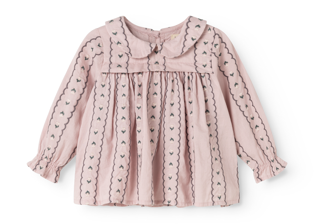 Blouse Tora – Dusty Purple Bloom – Light Embroidery – MarMar Copenhagen