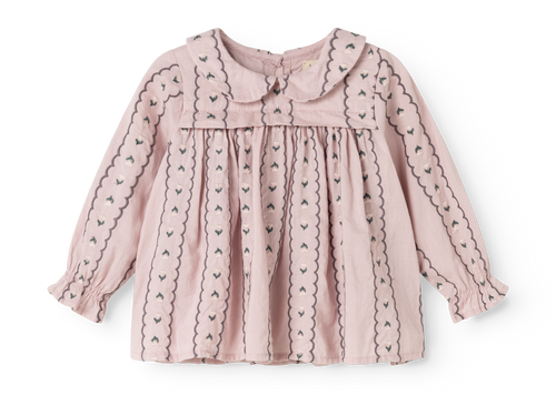 Bluse Tora – Dusty Purple Bloom – Light Embroidery – MarMar Copenhagen