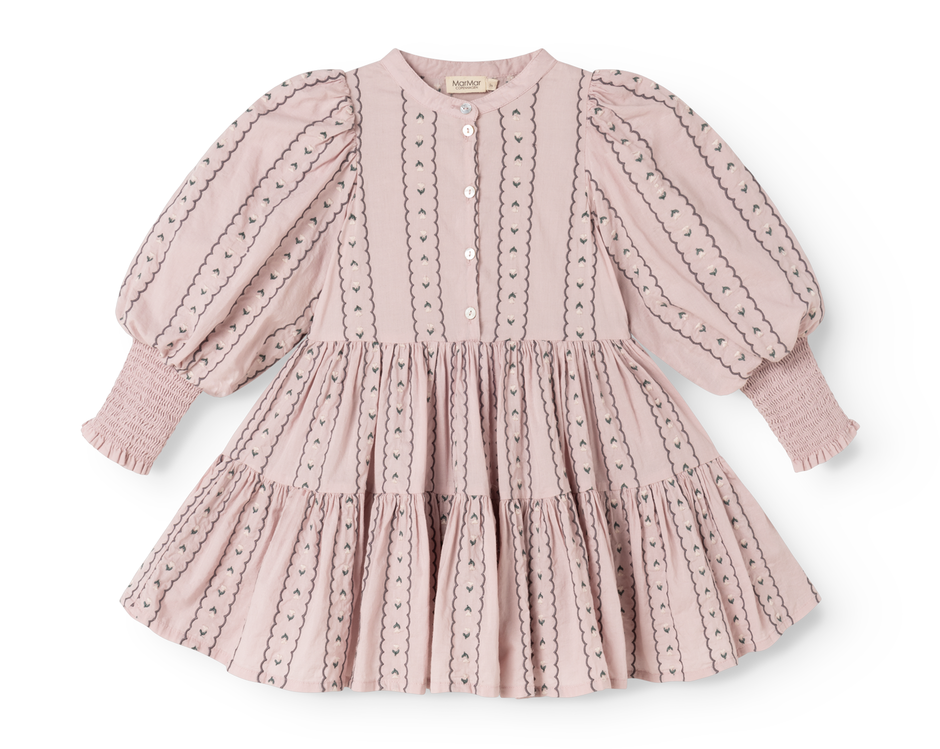 Jurk Dela – Dusty Purple Bloom – Light Embroidery – MarMar Copenhagen