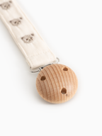 Speenkoord Alo met geborduurde teddyberen - Teddybears Embroidery - MarMar Copenhagen - productfoto - afbeelding 4