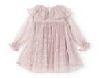 Tule babyjurk Dera B met hartjes - Cloud Gray Hearts - MarMar Copenhagen - productfoto - afbeelding 6