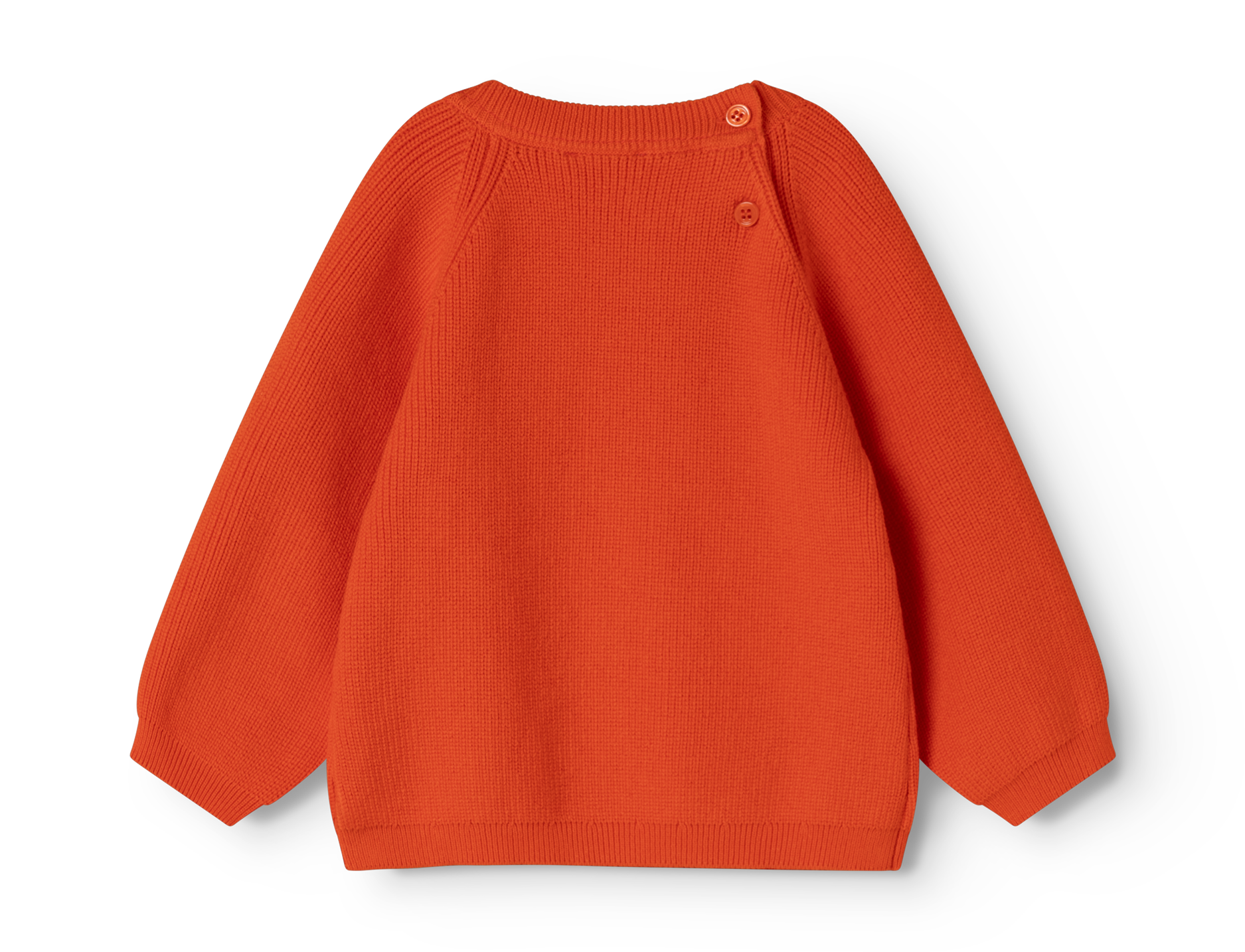 Gebreide babytrui Torin B - Biologisch katoen - Grapefruit - MarMar Copenhagen - productfoto - afbeelding 8