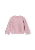 Gebreid vest Totti Lace – Merinowol & katoen – Soft Berry - MarMar Copenhagen