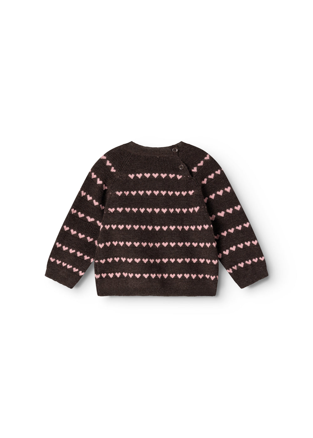 Gebreide trui Torin B - Rose Frosting Hearts – Merinowol & katoen – MarMar Copenhagen