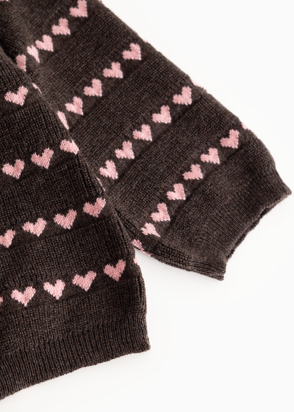 Gebreide trui Torin B - Rose Frosting Hearts – Merinowol & katoen – MarMar Copenhagen