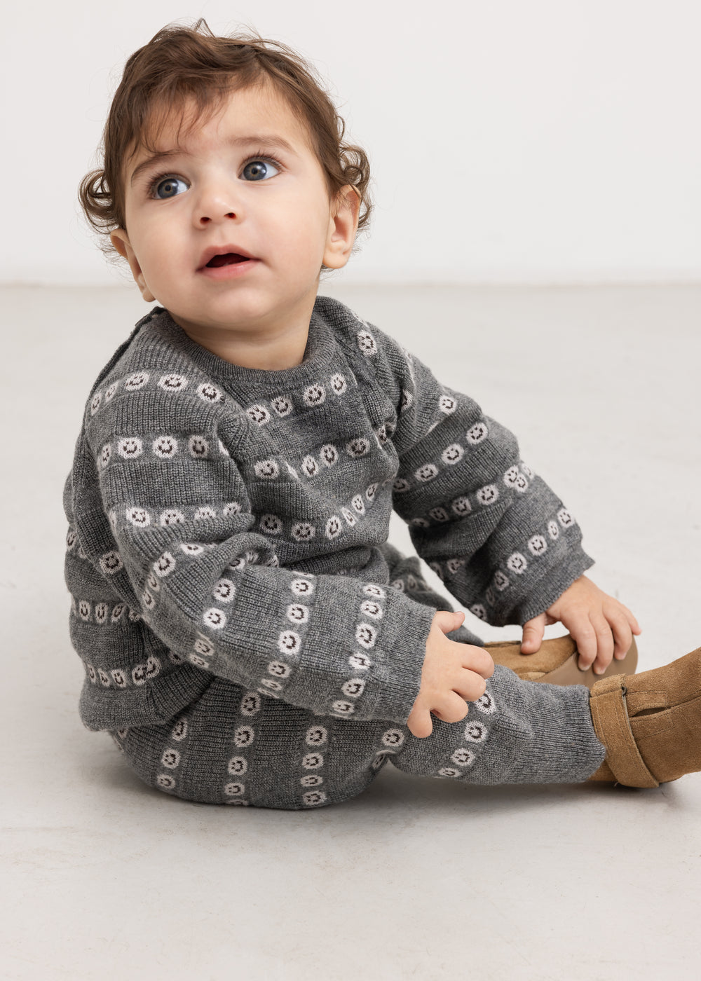 Gebreide trui Torin B - Creamy Smiles – Merinowol & katoen – MarMar Copenhagen
